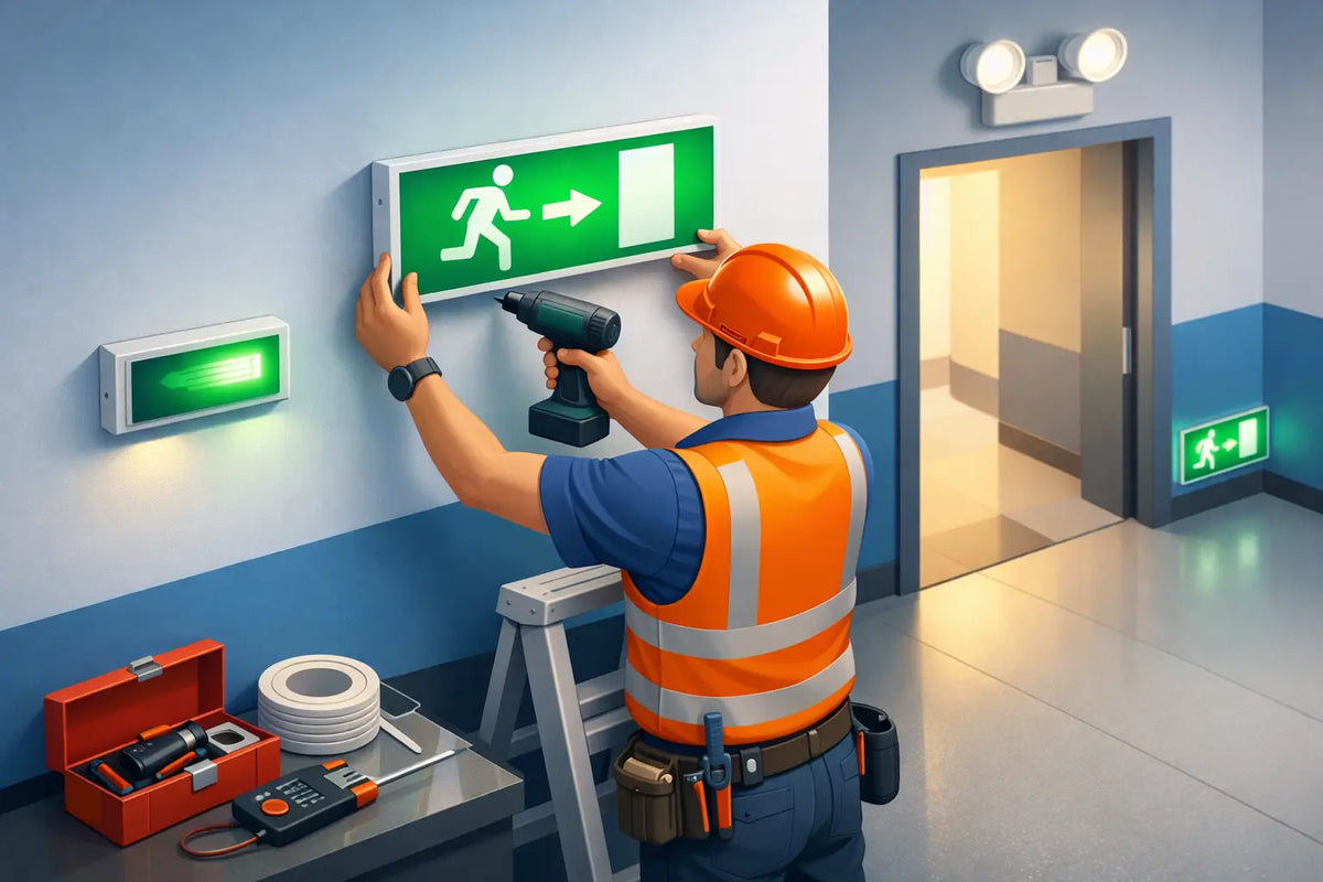 Como instalar placas de evacuação corretamente