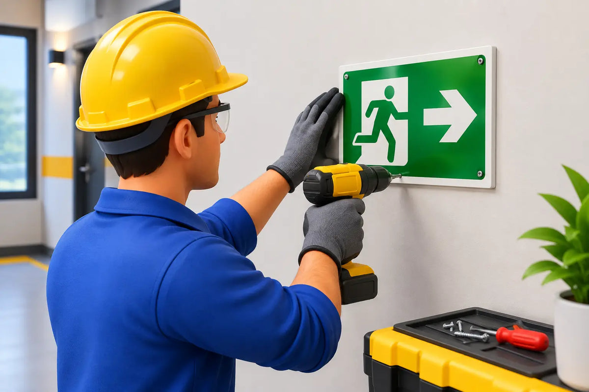 Como fixar sinalização em parede com segurança