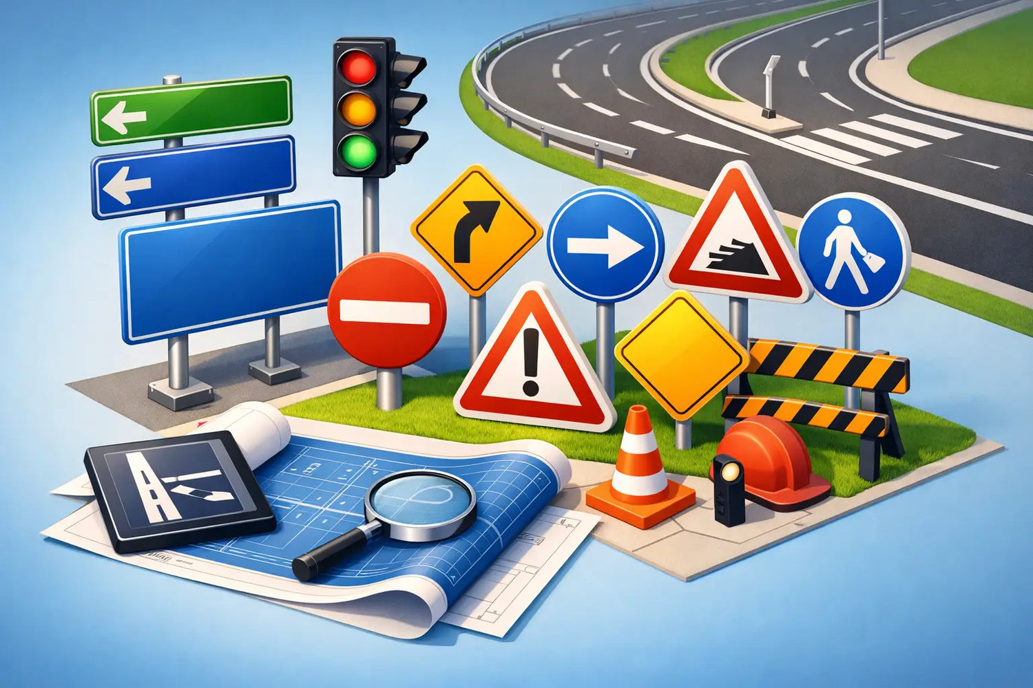 Como especificar placa de sinalização viária