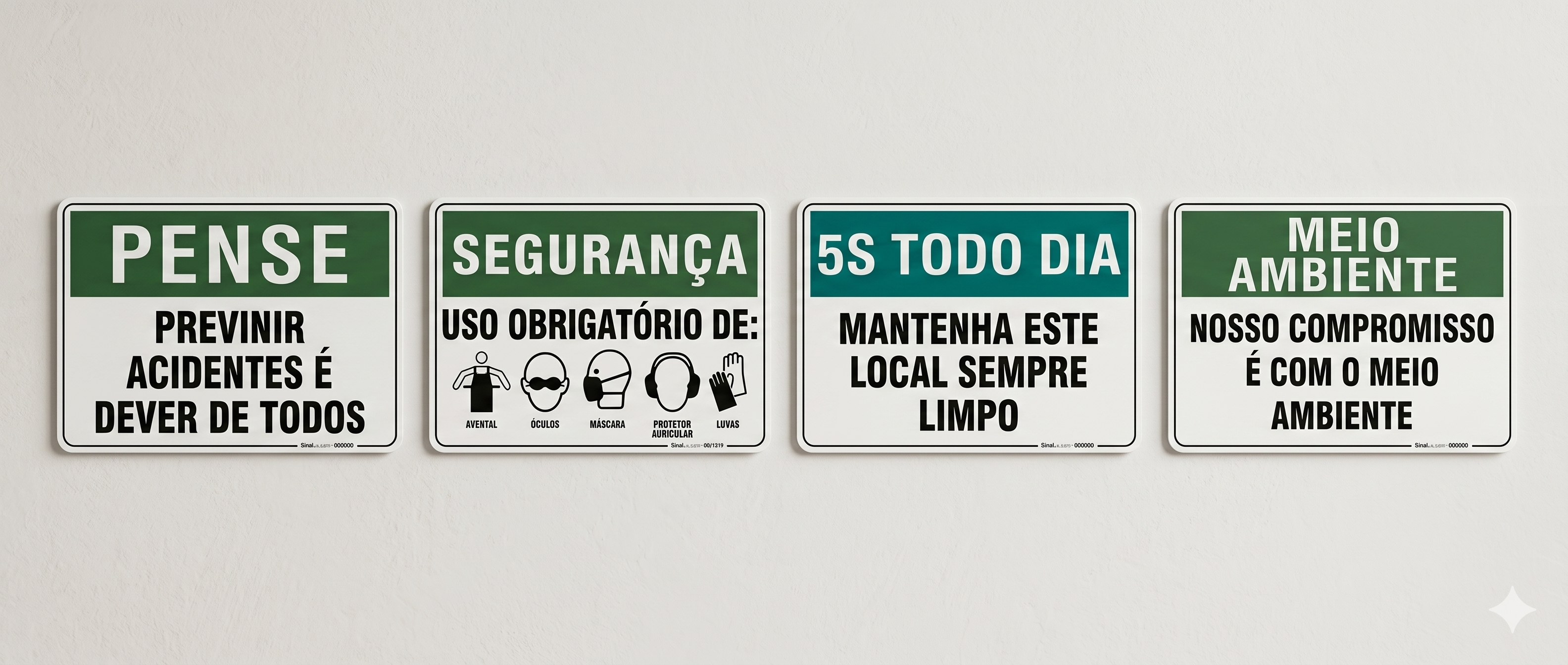 Segurança/Pense/5S | Sinalização de Segurança