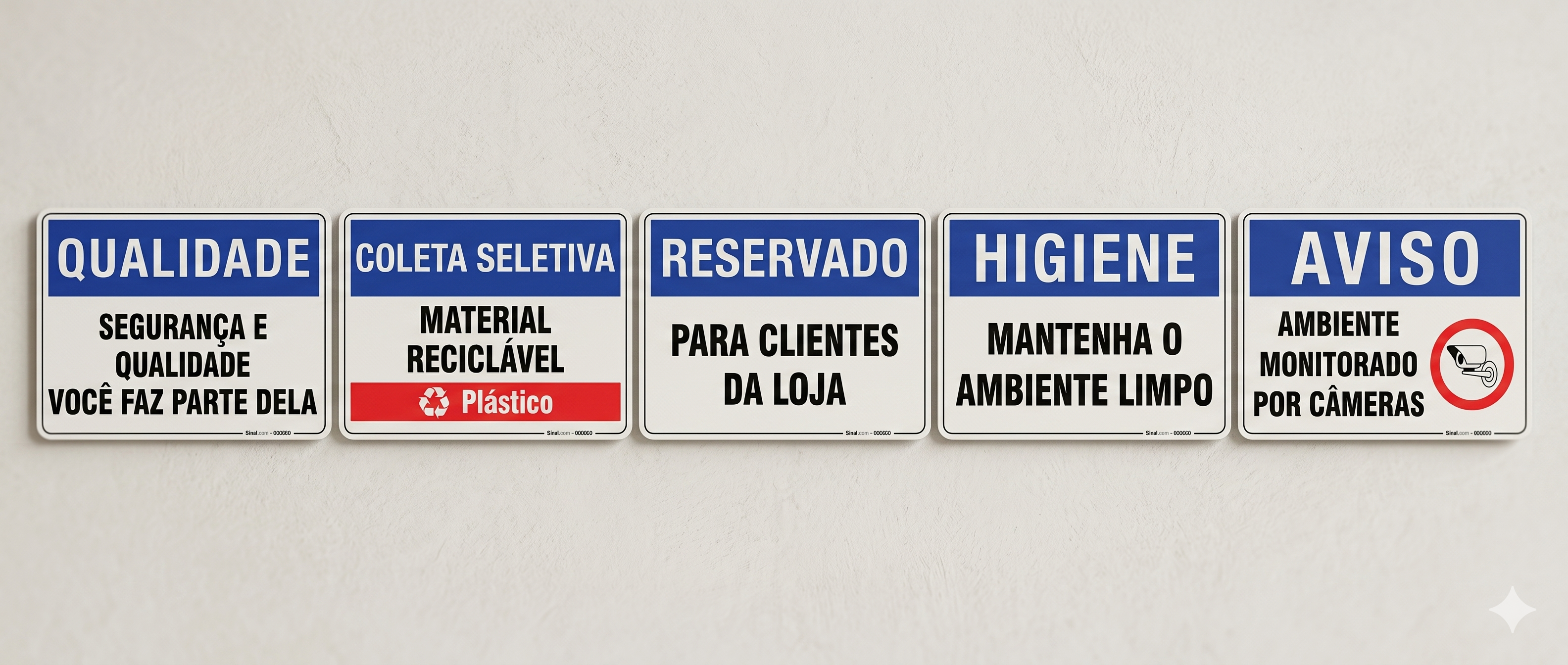 Higiene/Coleta/Qualidade | Sinalização de Segurança
