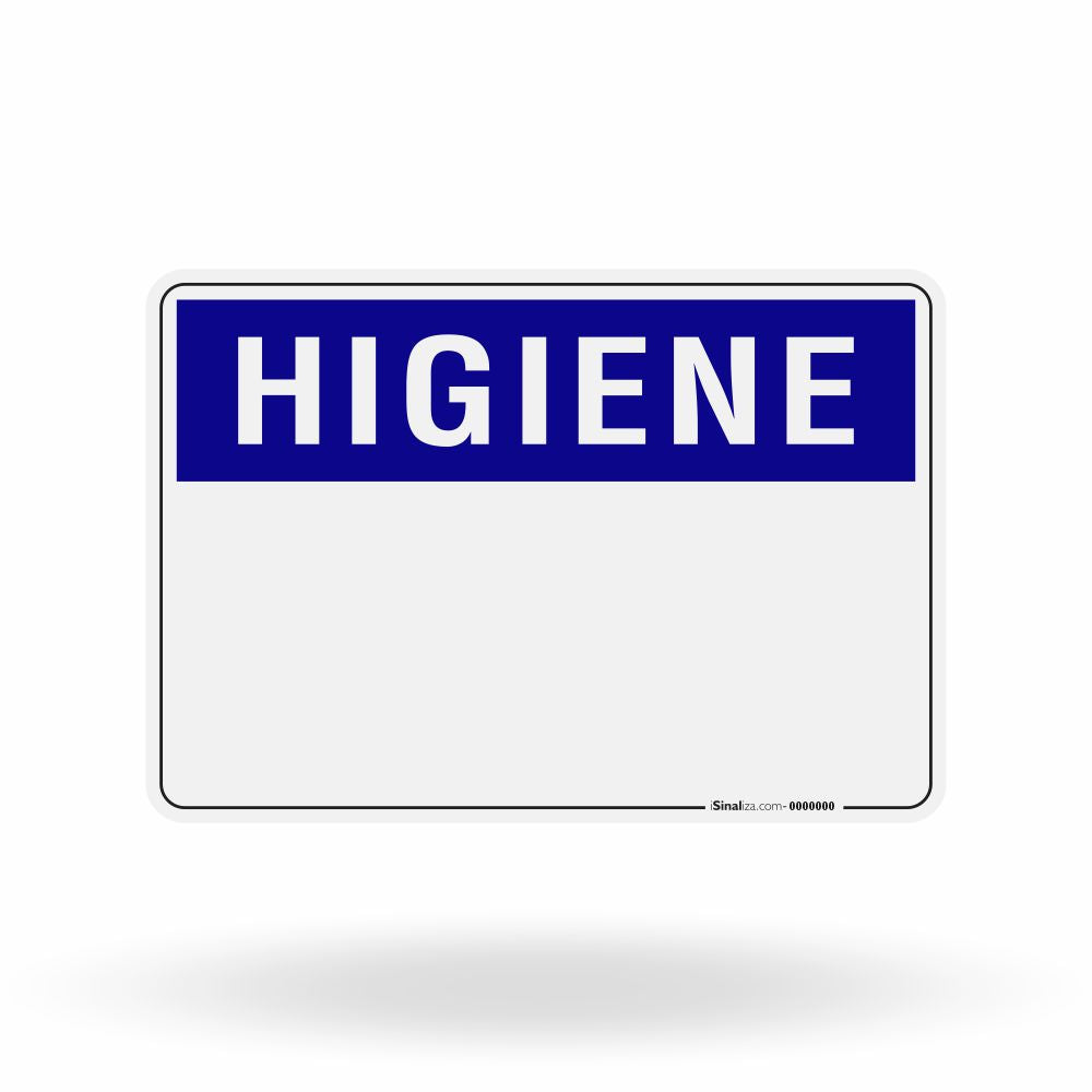 Placa Higiene Personalizada - Saúde e Ordem Sob Medida