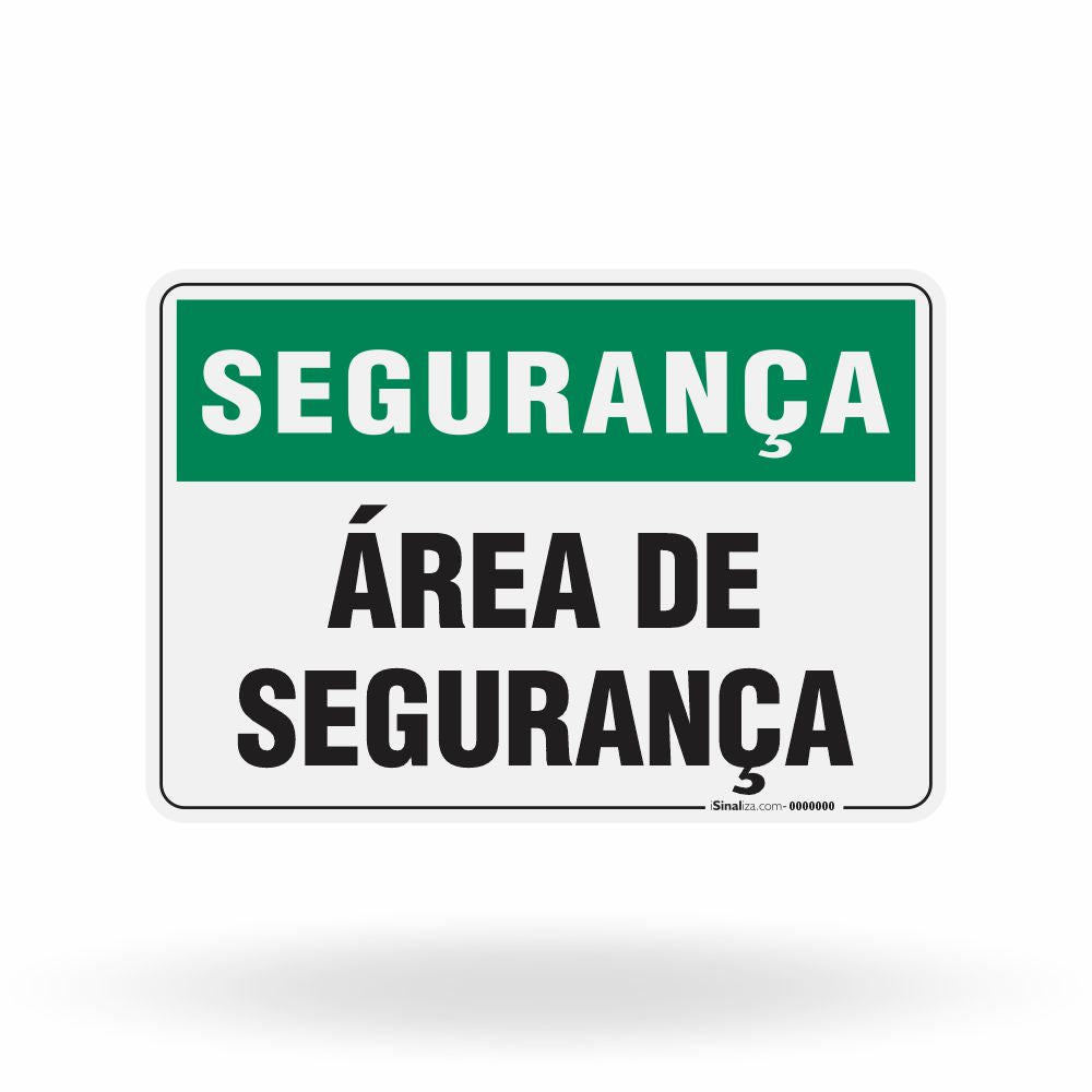 Placa Segurança - Área de Segurança