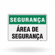 Placa Segurança - Área de Segurança