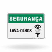 Placa Segurança - Lava-Olhos