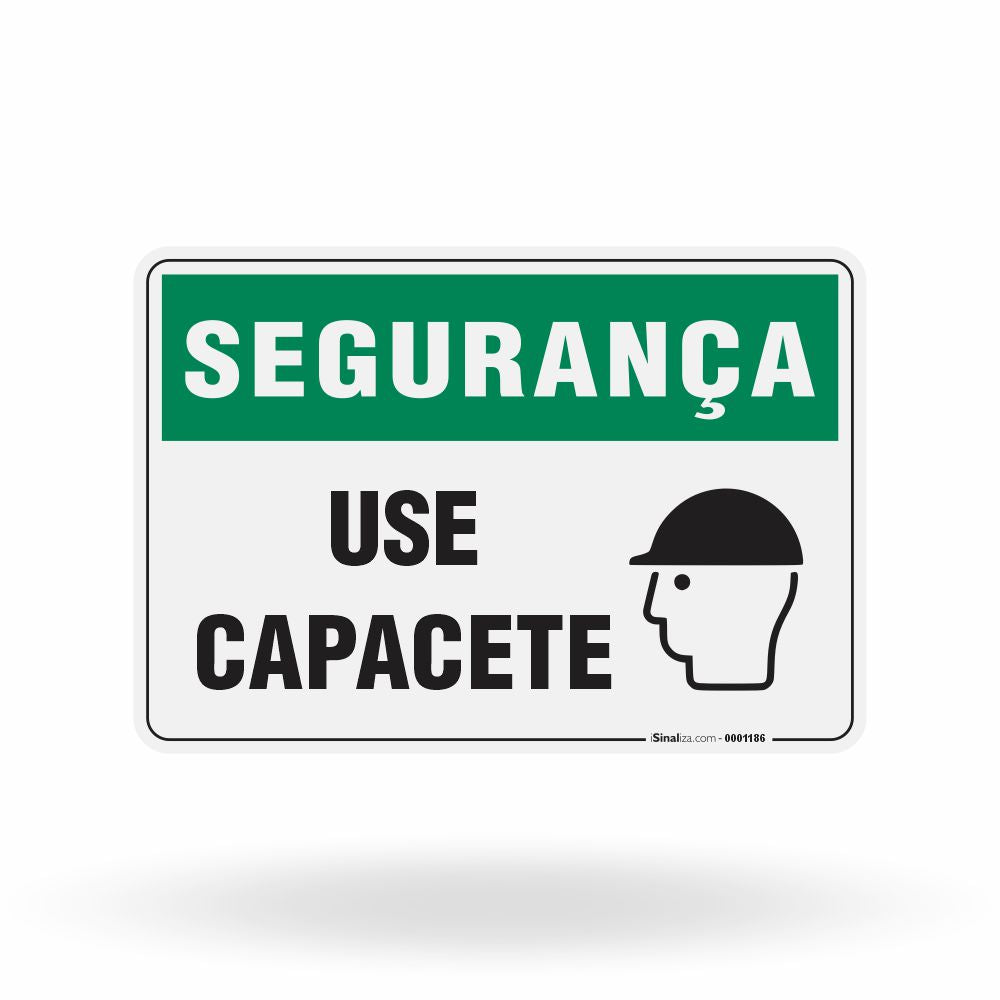 Placa Segurança - Use Capacete