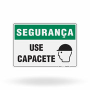 Placa Segurança - Use Capacete