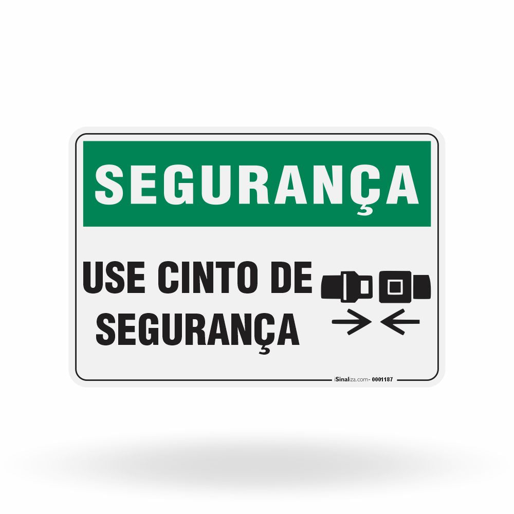 Placa Segurança - Use Cinto de Segurança