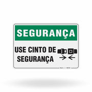 Placa Segurança - Use Cinto de Segurança