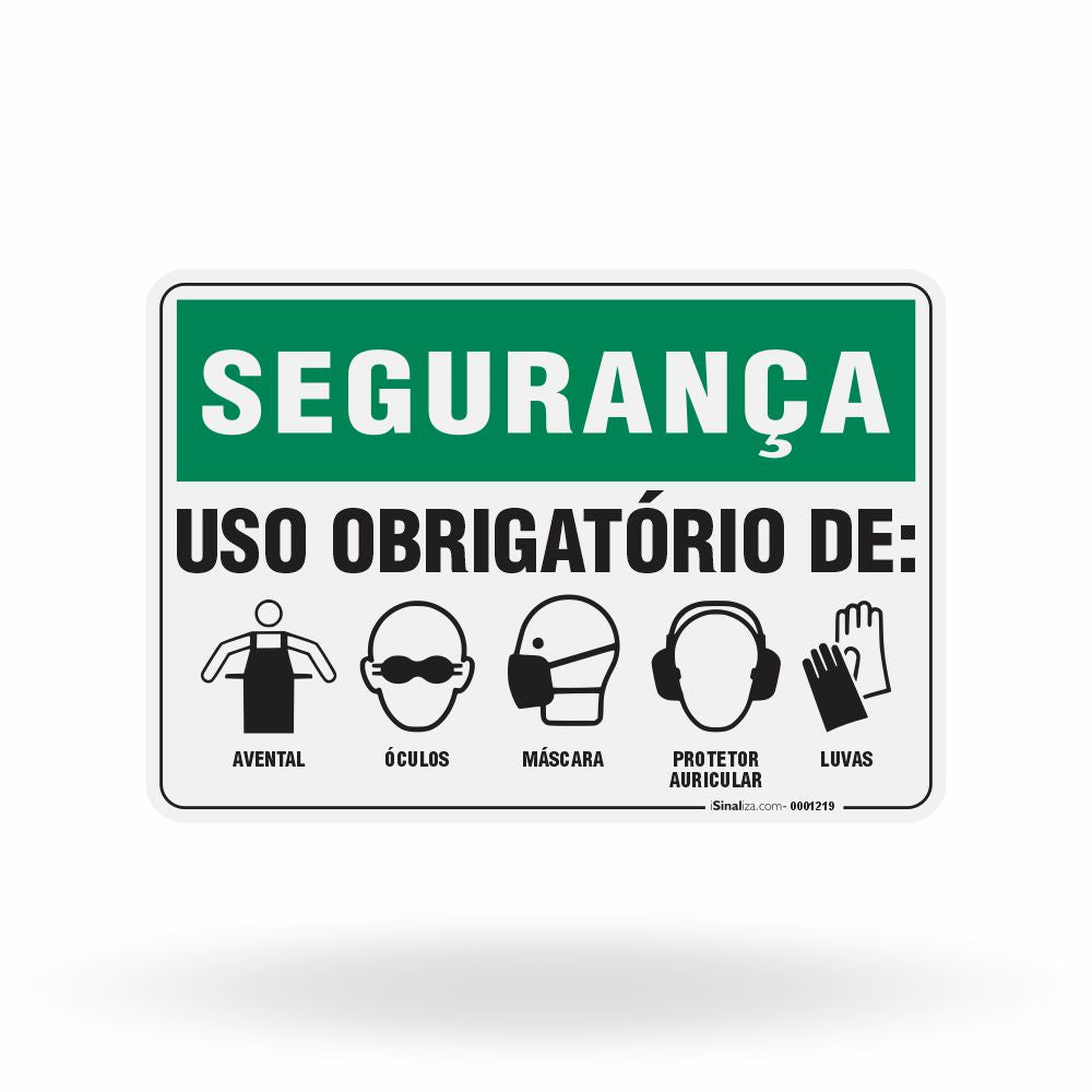 Placa Segurança - Uso Obrigatório de EPI