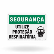 Placa Segurança - Utilize Proteção Respiratória