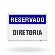 Placa Reservado - Diretoria