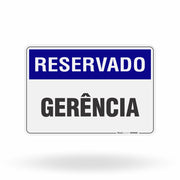 Placa Reservado - Gerência