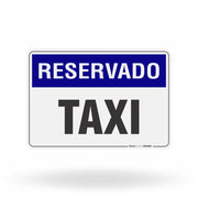 Placa Reservado - Táxi