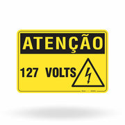 Placa Atenção - 127 Volts