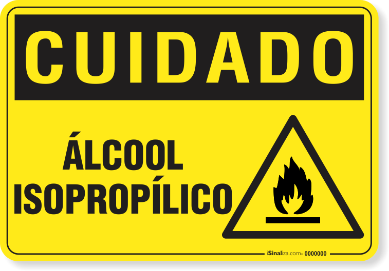 Placa Cuidado  Ácido Isopropílico