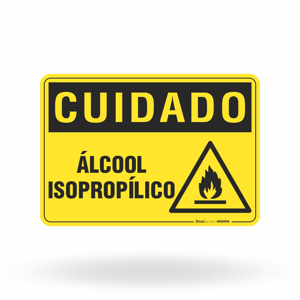 Placa Cuidado - Ácido Isopropílico