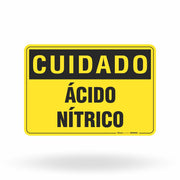 Placa Cuidado - Ácido Nítrico