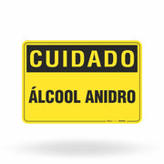 Placa Cuidado - Álcool Anidro