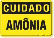 Placa Cuidado  Amônia