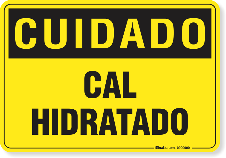 Placa Cuidado Cal Hidratado