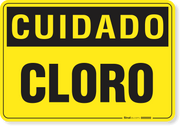 Placa Cuidado Cloro