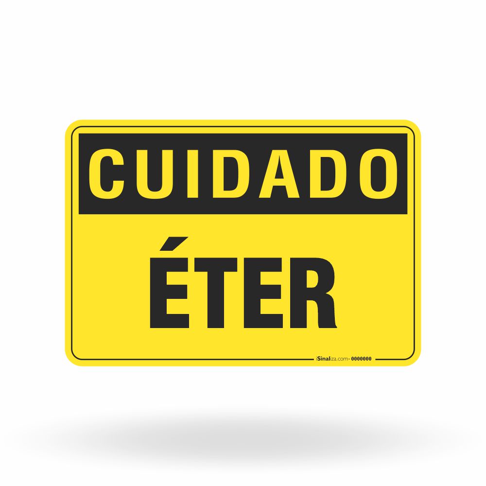 Placa Cuidado - Éter