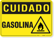 Placa Cuidado  Gasolina