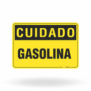 Placa Cuidado - Gasolina