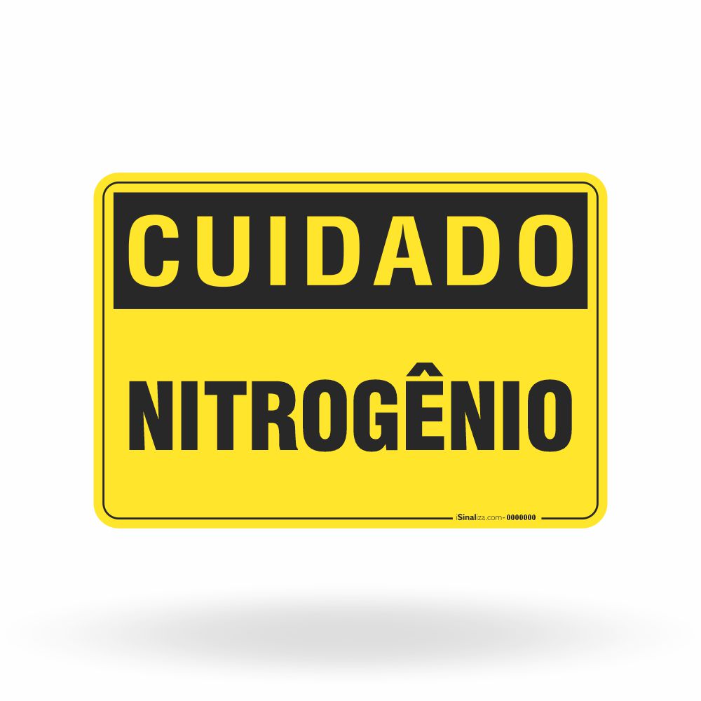 Placa Cuidado - Nitrogênio
