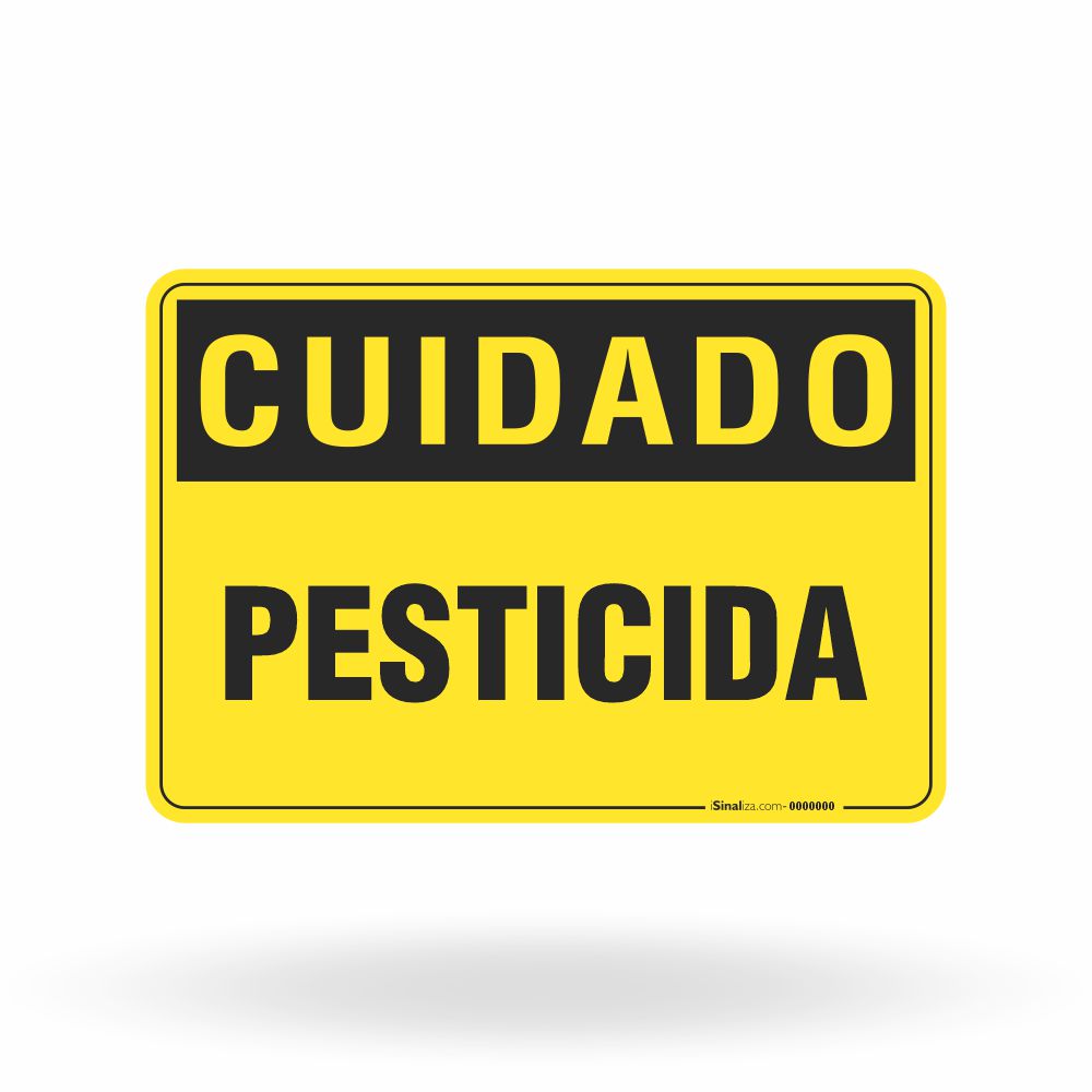 Placa Cuidado - Pesticida