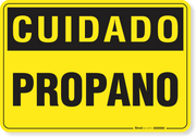 Placa Cuidado  Propano