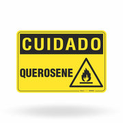 Placa Cuidado - Querosene
