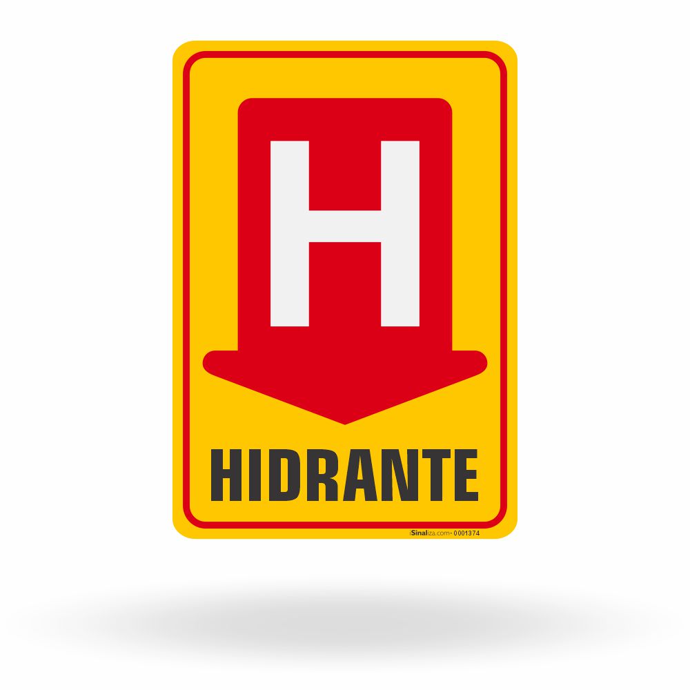 Placa de Sinalização "Hidrante"