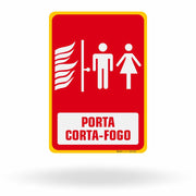 Placa de Sinalização "Porta Corta-Fogo"