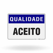 Placa Qualidade - Aceito