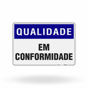 Placa Qualidade - Em Conformidade