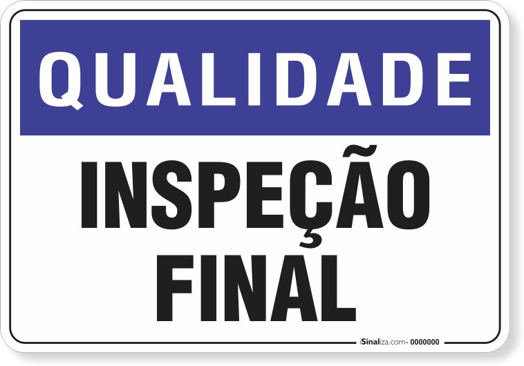 Placa Qualidade Inspeção Final