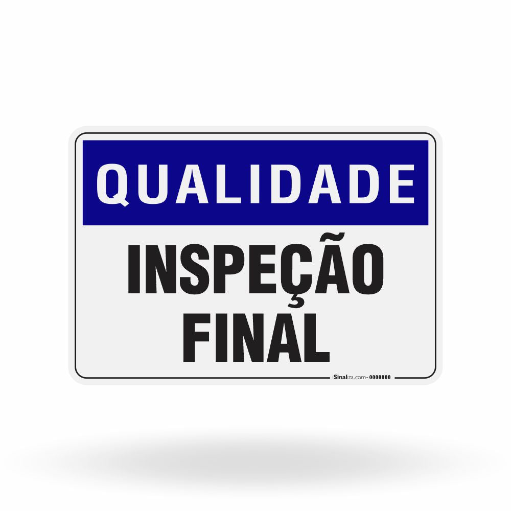 Placa Qualidade - Inspeção Final