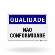 Placa Qualidade - Não Conformidade