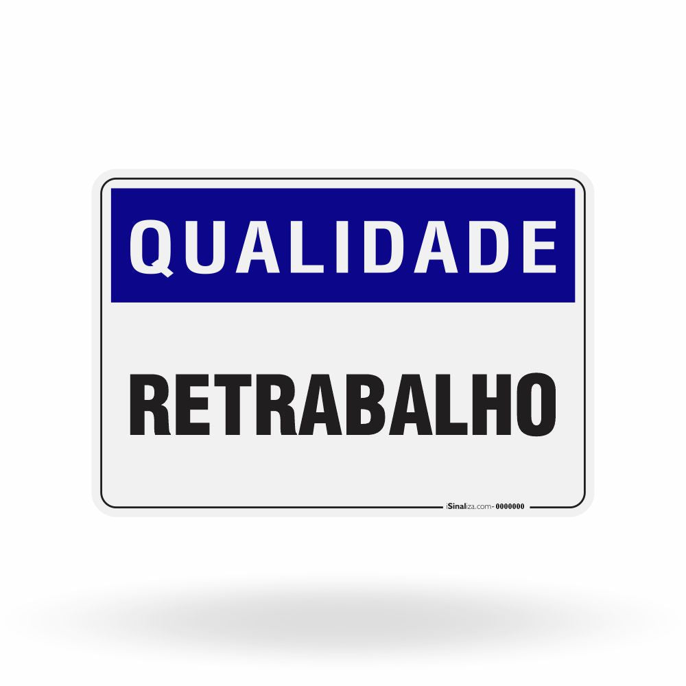Placa Qualidade - Retrabalho