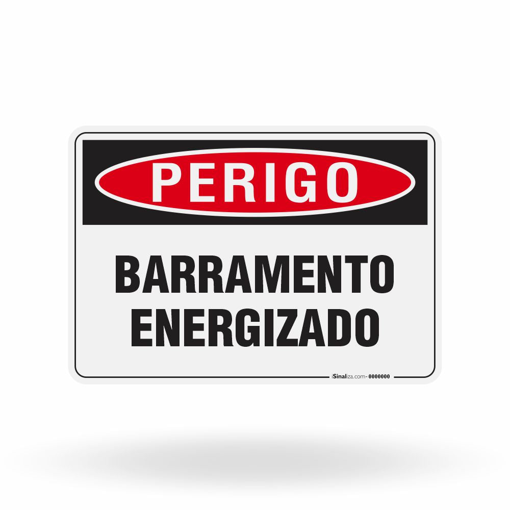 Placa Perigo - Barramento Energizado