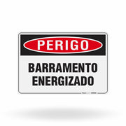 Placa Perigo - Barramento Energizado