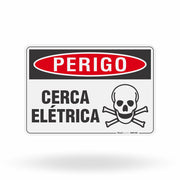 Placa Perigo - Cerca Elétrica