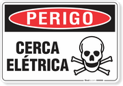 Placa Perigo Cerca Elétrica