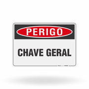Placa Perigo - Chave Geral