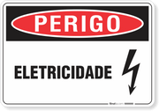 Placa Perigo Eletricidade