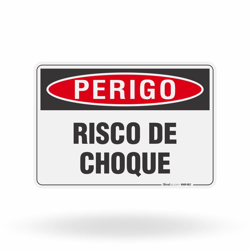 Placa Perigo - Risco de Choque