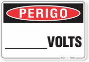 Placa Perigo Volts