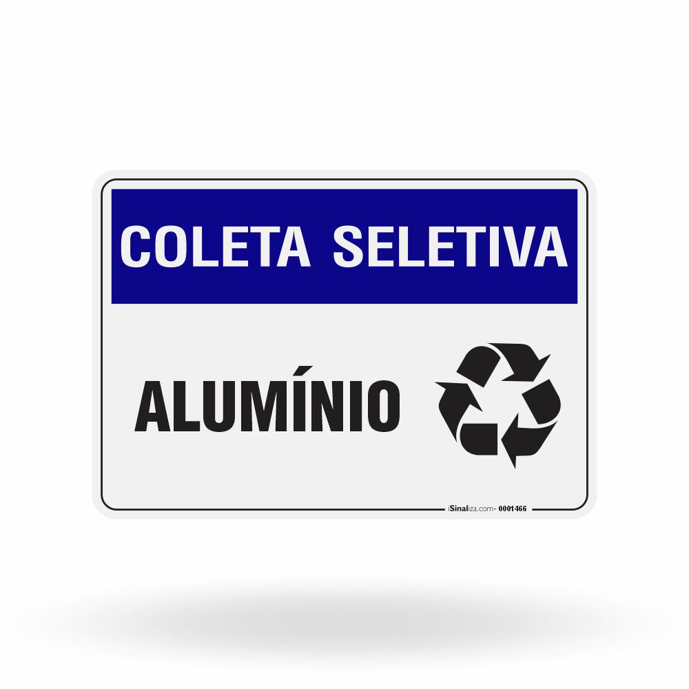 Placa Coleta Seletiva - Alumínio